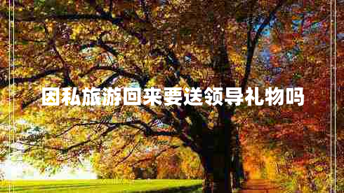 因私旅游回來要送領(lǐng)導(dǎo)禮物嗎