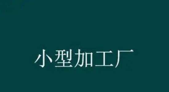 農村致富小型加工廠(chǎng)有哪些
