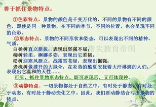 描寫(xiě)景物作文的方法有哪些特點(diǎn)