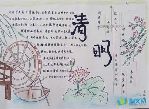 關(guān)于清明節的詩(shī)句手抄報