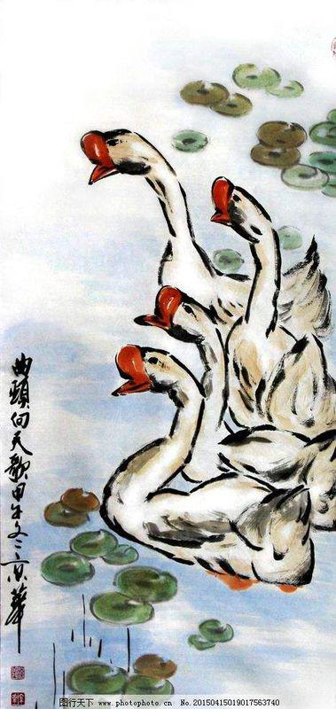 古詩(shī)中寫(xiě)鵝游水的詩(shī)句是