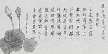 關(guān)于夏目的詩(shī)句