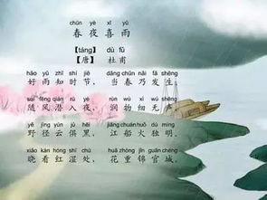古詩(shī)春夜喜雨詩(shī)句意思