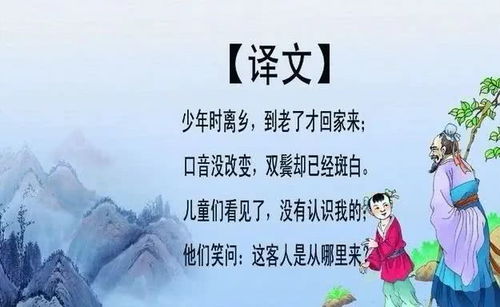 回鄉偶書(shū)古詩(shī)詩(shī)句是
