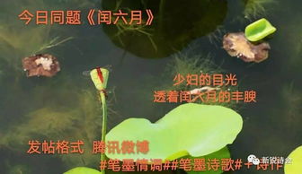 閏六月古詩(shī)句