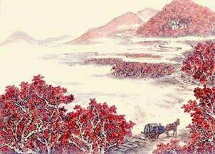 山行古詩(shī)的詩(shī)意解釋,山行古詩(shī)的意思解釋,山行古詩(shī)的每一句的解釋