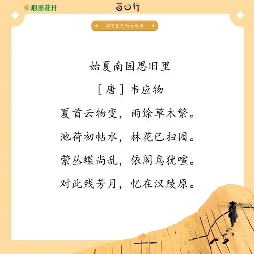 描寫(xiě)夏天早晨的詩(shī)句古詩(shī)詞,描寫(xiě)夏天的詩(shī)句古詩(shī)詞一到六年級,描寫(xiě)夏天炎熱的詩(shī)句古詩(shī)詞