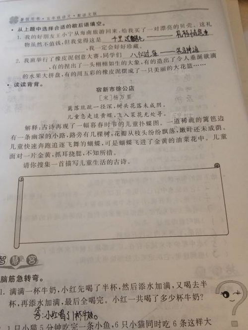 描寫(xiě)兒童生活的詩(shī)句古詩(shī)