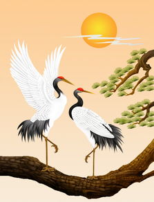 仙鶴,松樹(shù),詩(shī)句