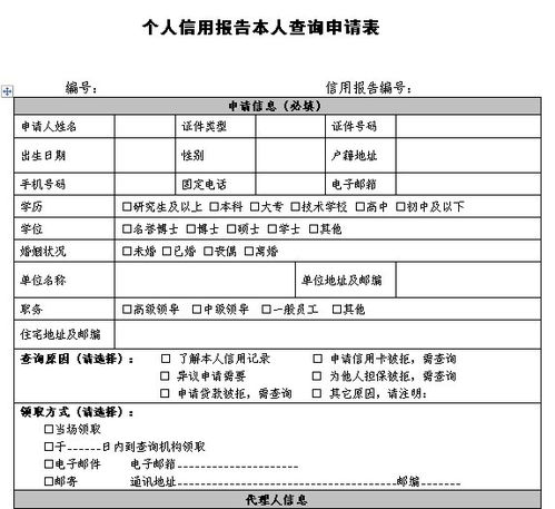 個(gè)人信用報告(個(gè)人信用報告委托書(shū))