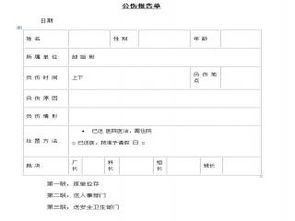 公傷報(bào)告單(公傷報(bào)告單 )