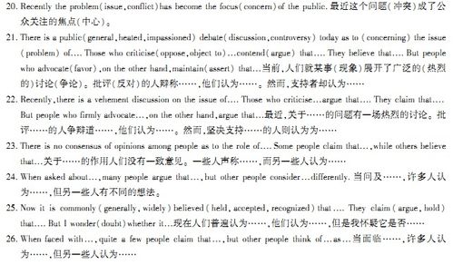 英語(yǔ)作文開(kāi)頭與結尾句式