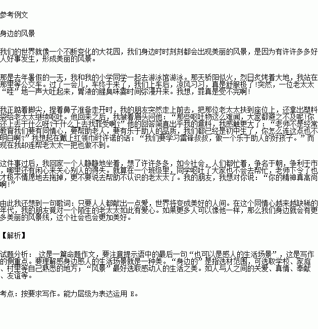 發(fā)現身邊的風(fēng)景作文600字作文開(kāi)頭