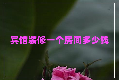 賓館裝修一個(gè)房間多少錢(qián)