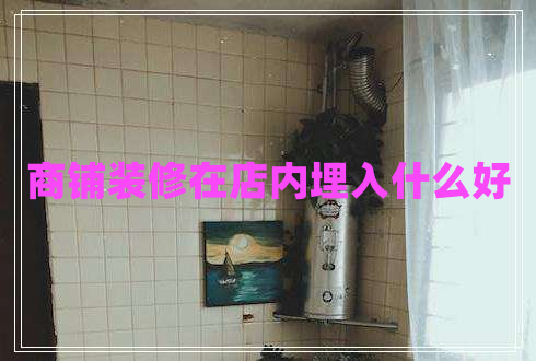 商鋪裝修在店內埋入什么好