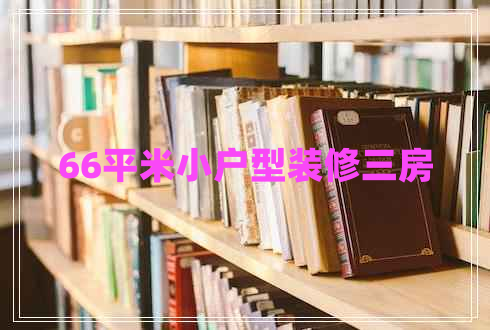 66平米小戶(hù)型裝修三房