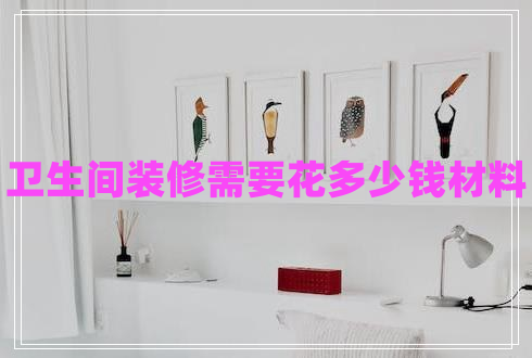 衛生間裝修需要花多少錢(qián)材料