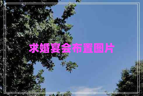 求婚宴會(huì )布置圖片