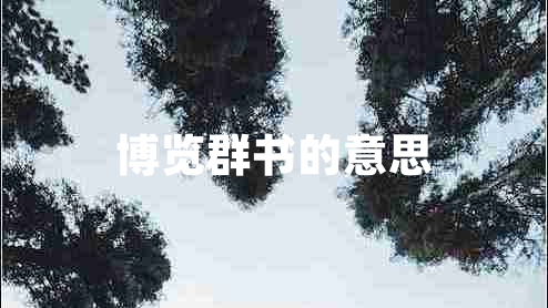 博覽群書(shū)的意思
