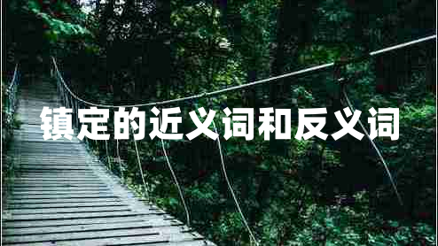 鎮定的近義詞和反義詞