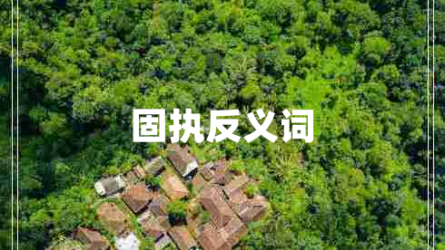 固執反義詞
