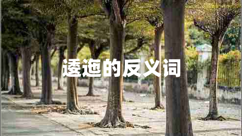 逶迤的反義詞