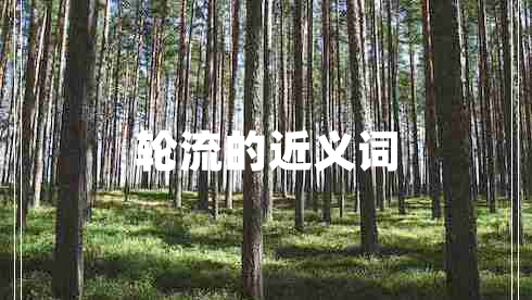 輪流的近義詞