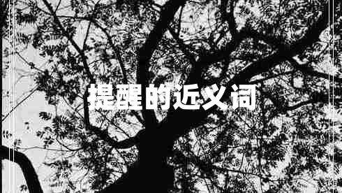 提醒的近義詞