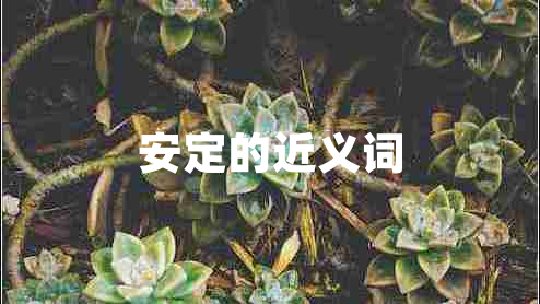 安定的近義詞