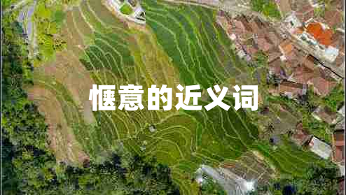 愜意的近義詞