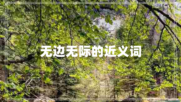 無(wú)邊無(wú)際的近義詞