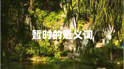 暫時的近義詞