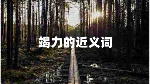 竭力的近義詞