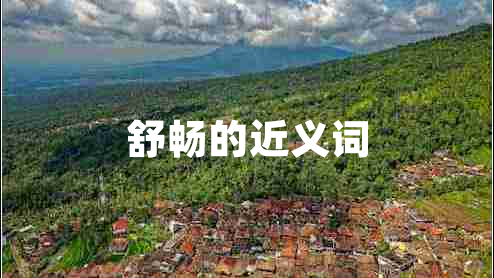 舒暢的近義詞