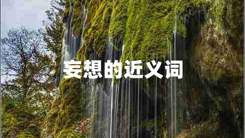 妄想的近義詞