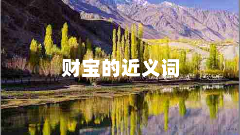 財寶的近義詞