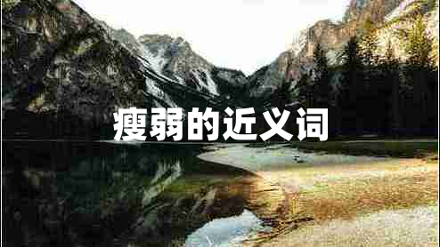 瘦弱的近義詞