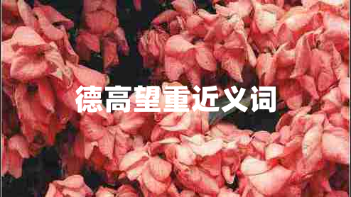 德高望重近義詞