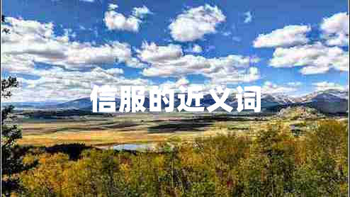 信服的近義詞