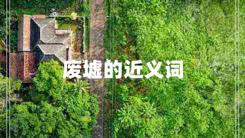 廢墟的近義詞
