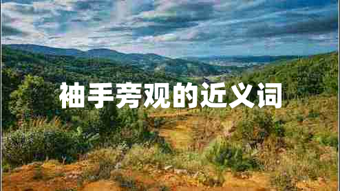 袖手旁觀的近義詞
