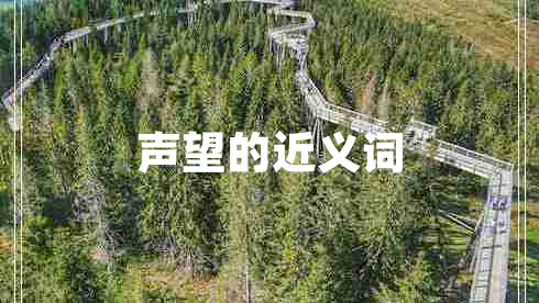 聲望的近義詞