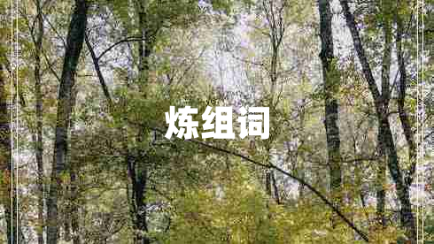 煉組詞