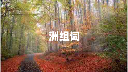 洲組詞