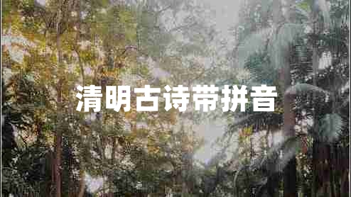 清明古詩(shī)帶拼音