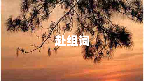赴組詞