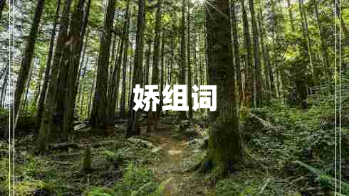 嬌組詞