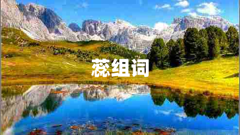 蕊組詞