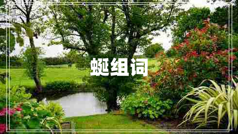 蜒組詞