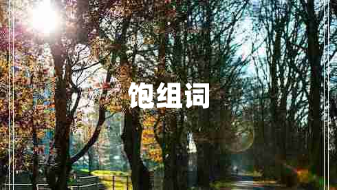 飽組詞